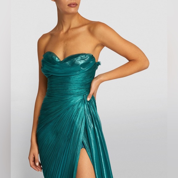 Maria Lucia Hohan Silk Asymmetric Louise Gown - Picture 2 of 14